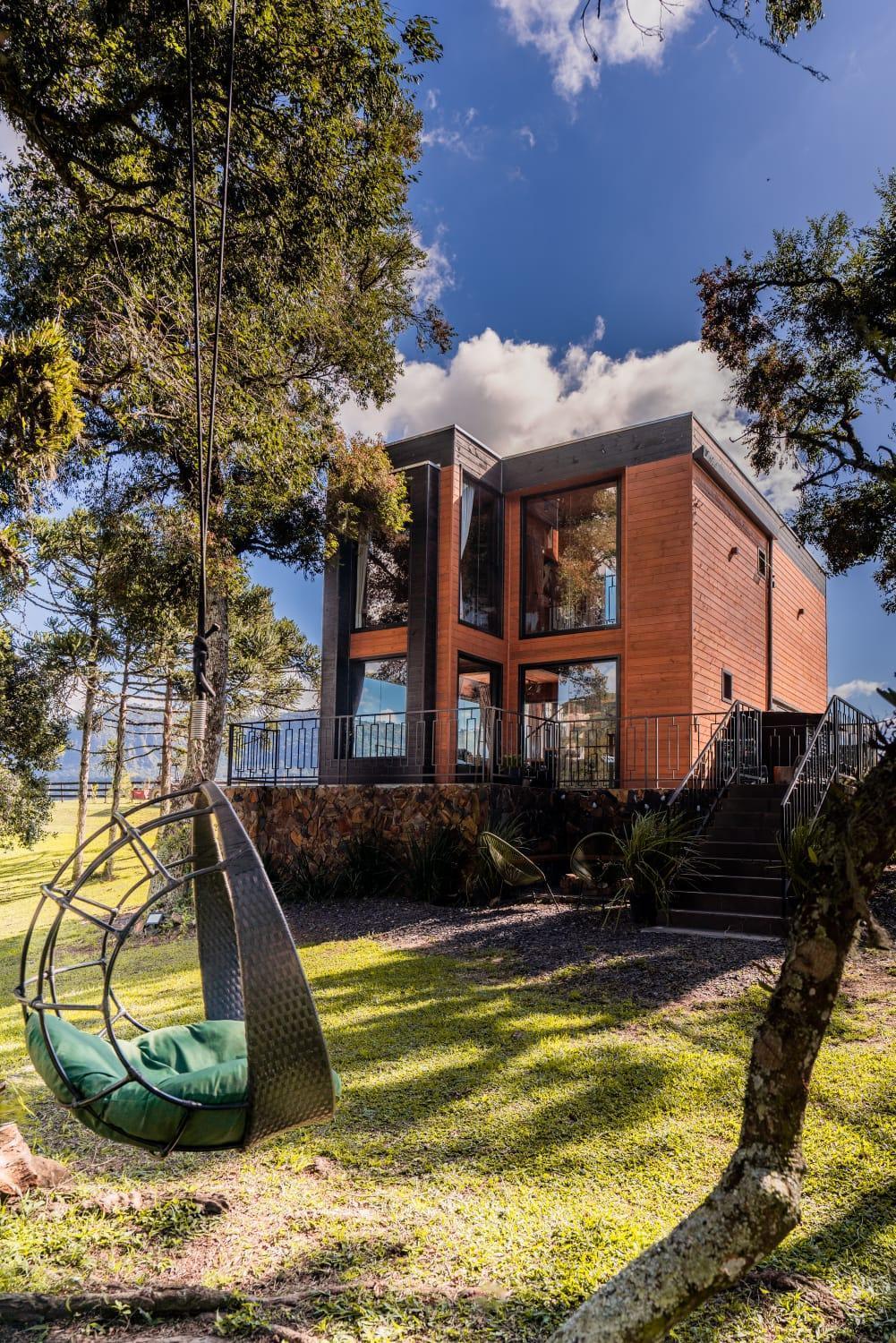 Cabana Horses La Contemporanea Proximo A Cidade E Vista Ponto Turistico Pedra Morro Do Campestre Урубиси Екстериор снимка